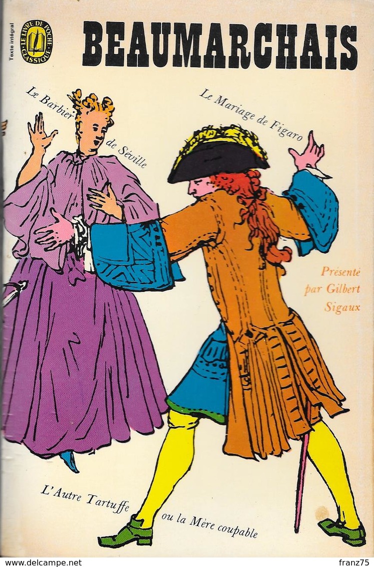 La Trilogie De Figaro-BEAUMARCHAIS-Livre De Poche 1966--BE - Auteurs Français