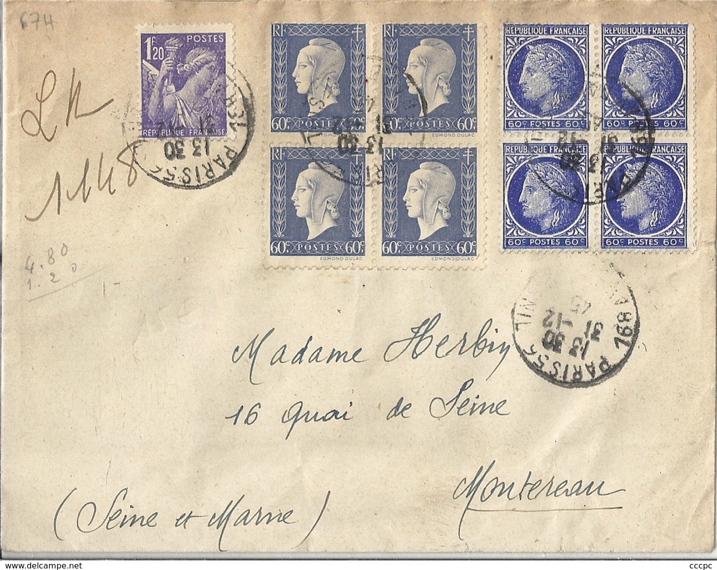 France Enveloppe Affranchie - Lettres & Documents