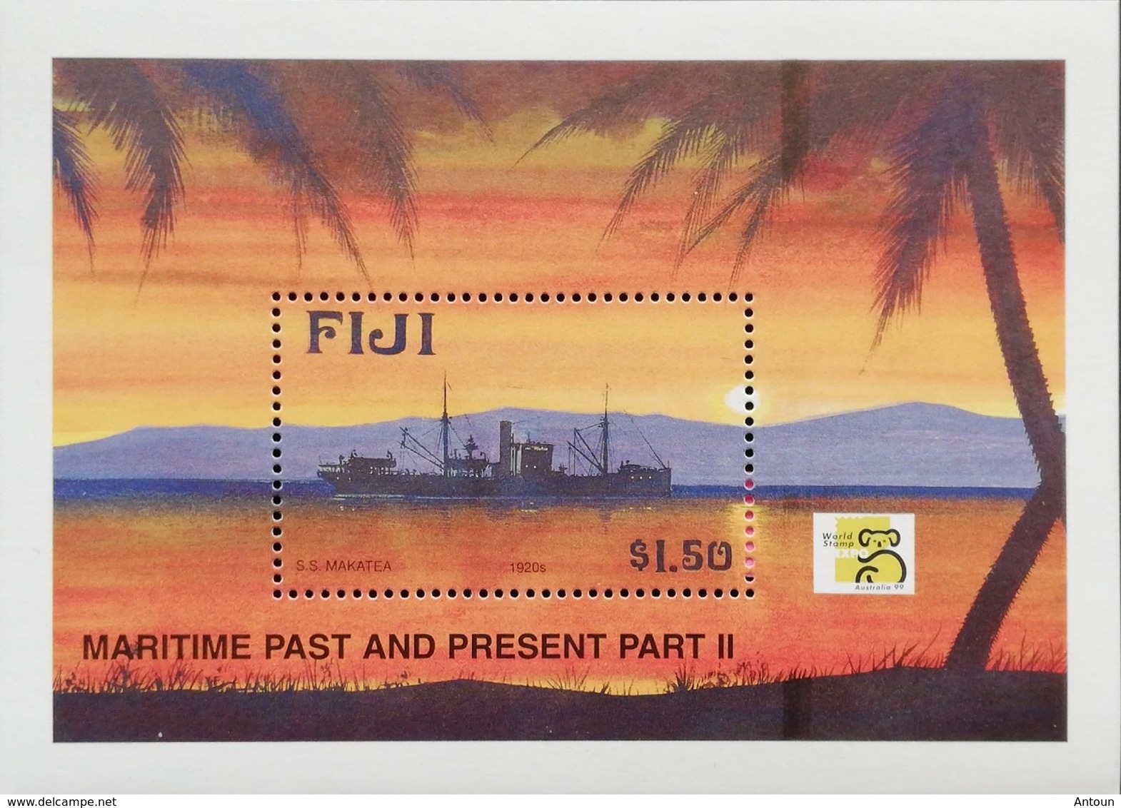 Fiji  Maritime Heritage S/S 1999 - Fiji (1970-...)