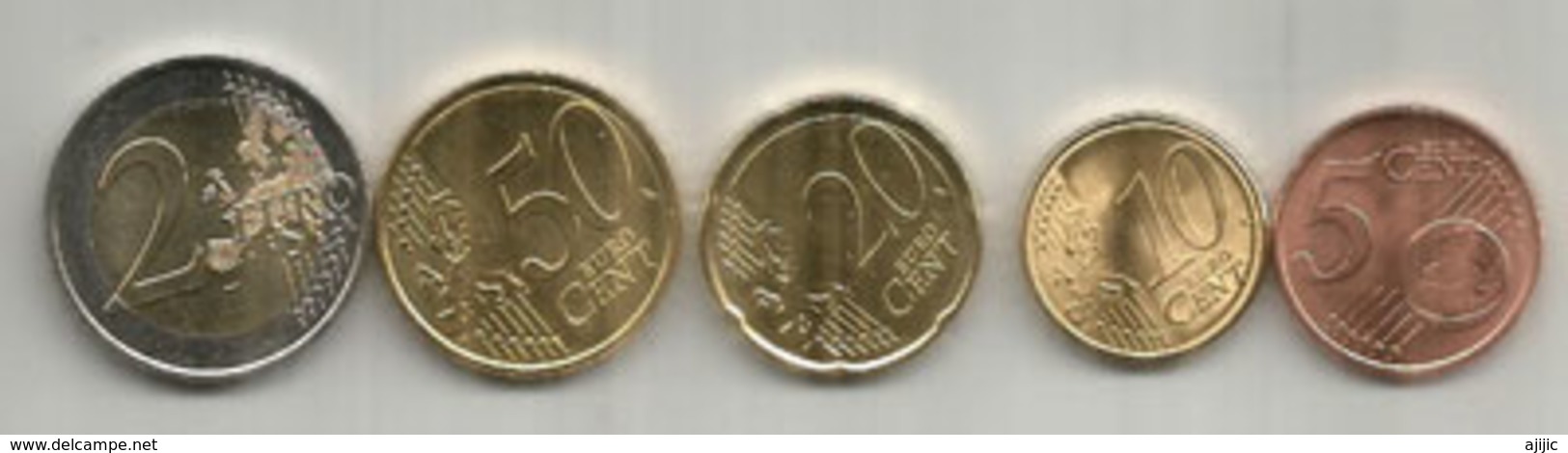 Monnaies € EUR ANDORRA 2017:  5C. 10C. 20C. 50C. 2,00 € - Andorra