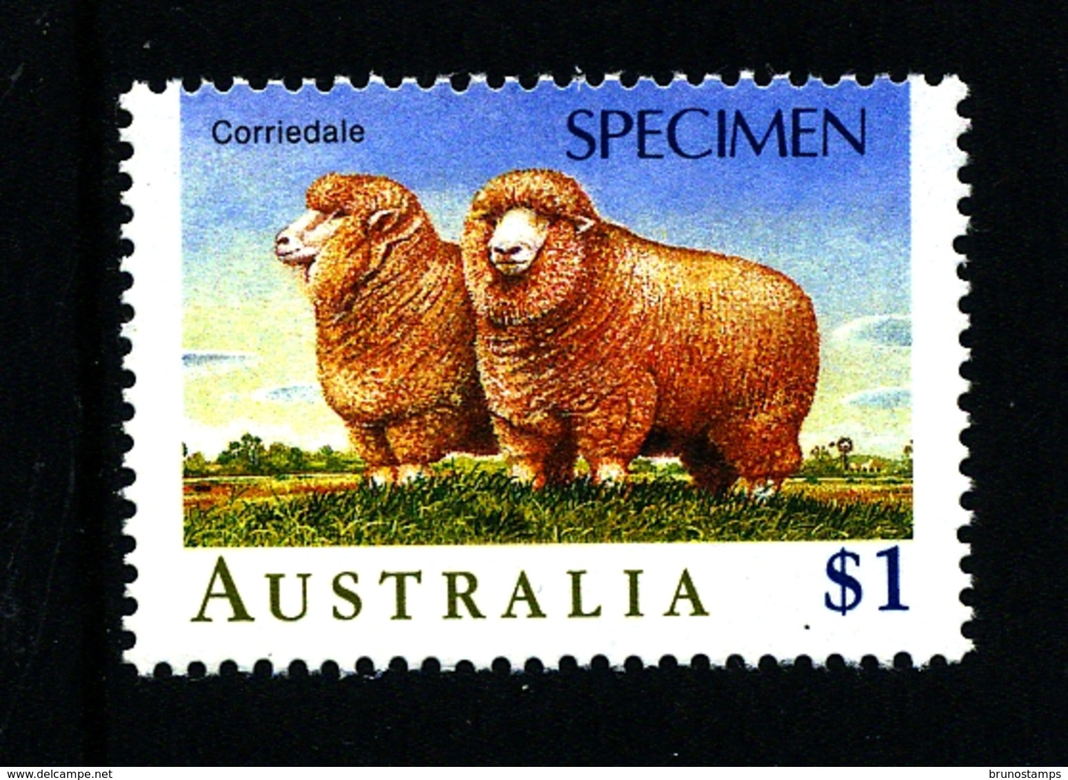 AUSTRALIA - 1989  $  1  SHEEP  SPECIMEN  OVERPRINTED  MINT NH - Variedades Y Curiosidades