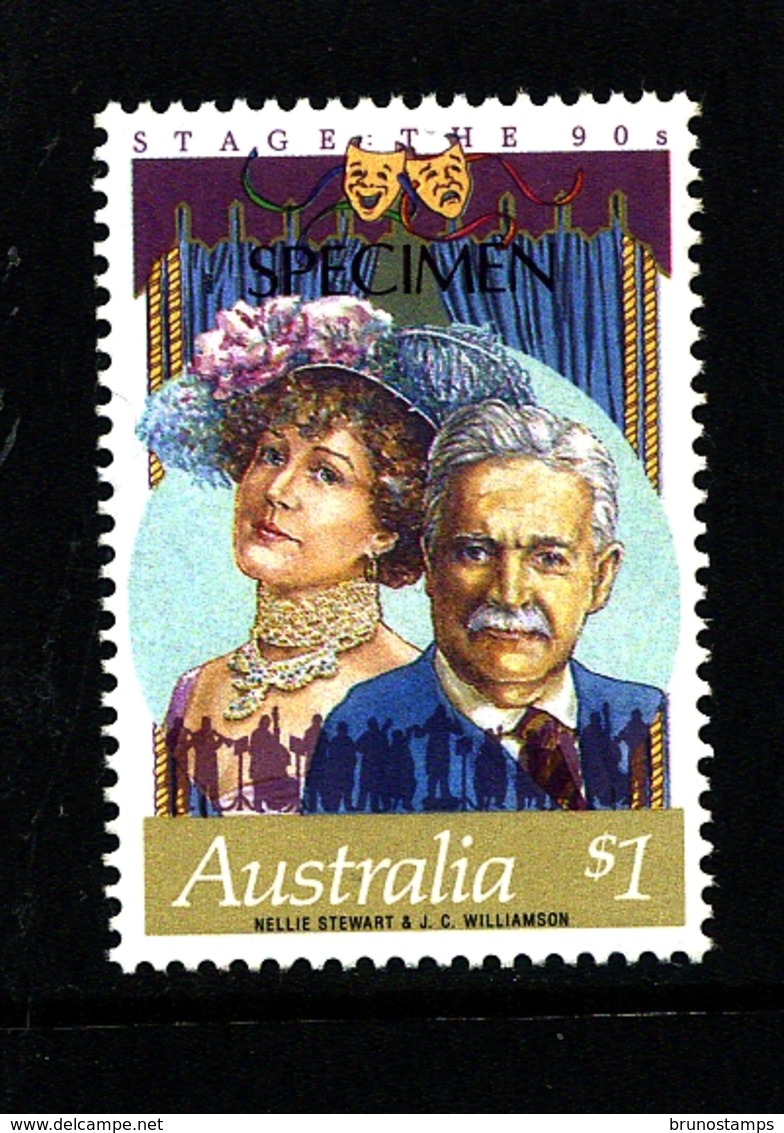 AUSTRALIA - 1989  $  1  STAGE  SPECIMEN  OVERPRINTED  MINT NH - Variétés Et Curiosités