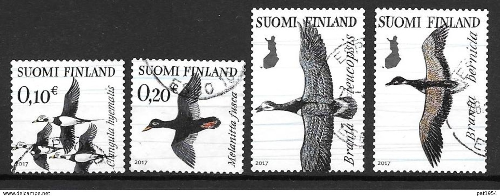 Finlande 2017 N°2467/2470 Oblitérés Oiseaux Migrateurs - Oblitérés