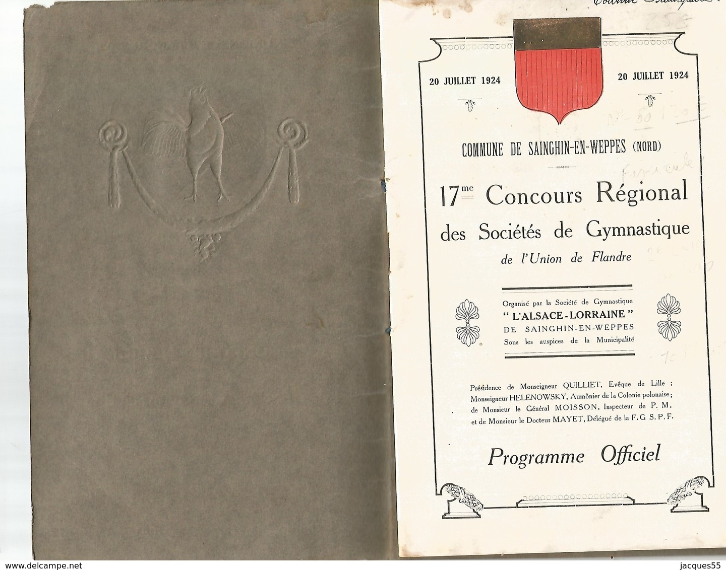 Fascicule 17 Concours Régional De Sainghin--en-weppes-20-07-1924-état Moyen-20 Pages - Picardie - Nord-Pas-de-Calais