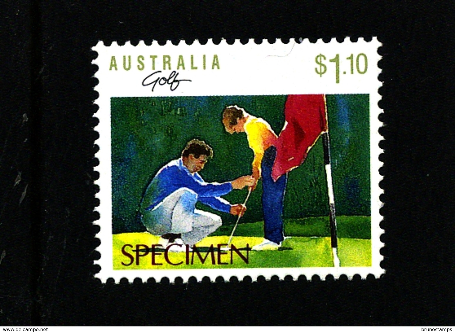 AUSTRALIA - 1989  $  1.10  SPORT  SPECIMEN  OVERPRINTED  MINT NH - Variedades Y Curiosidades