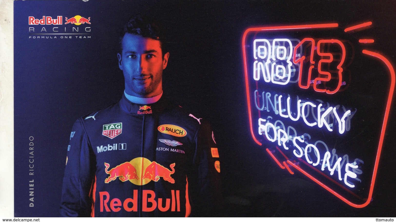 Daniel Ricciardo  -  Red Bull Racing  -  Formule 1 2016  -  Carte Promo - Grand Prix / F1