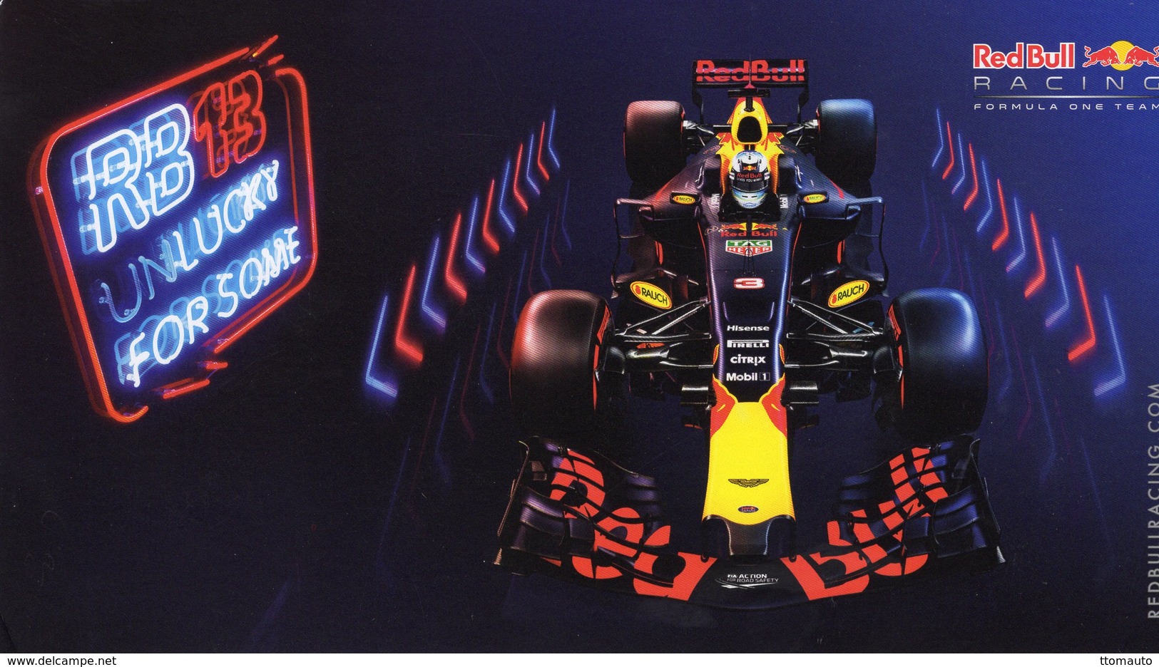 Daniel Ricciardo  -  Red Bull Racing  -  Formule 1 2016  -  Carte Promo - Grand Prix / F1