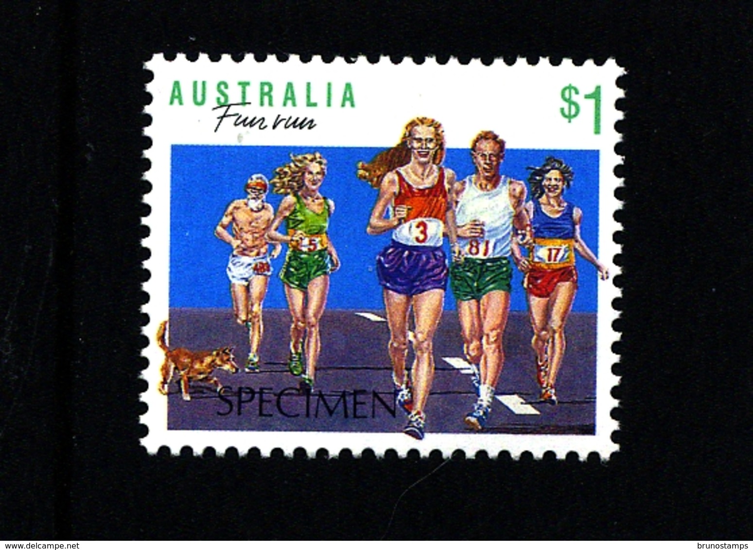 AUSTRALIA - 1991  $  1  SPORT  SPECIMEN  OVERPRINTED  MINT NH - Errors, Freaks & Oddities (EFO)