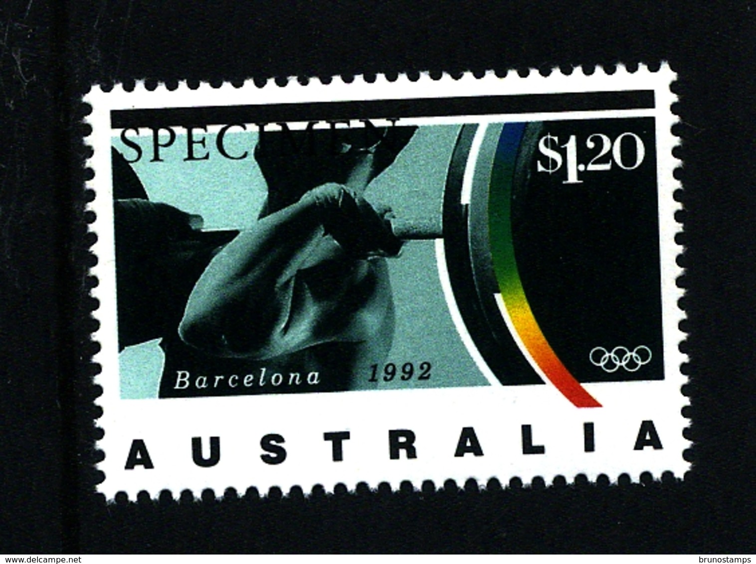 AUSTRALIA - 1993  $  1.20  WEIGHT  LIFT  SPECIMEN  OVERPRINTED  MINT NH - Abarten Und Kuriositäten