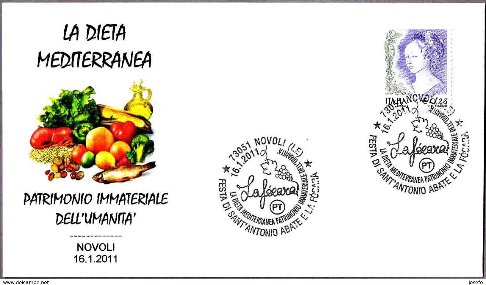 DIETA MEDITERRANEA - Mediterranean Diet. Novoli, Lecce, 2011 - Alimentación