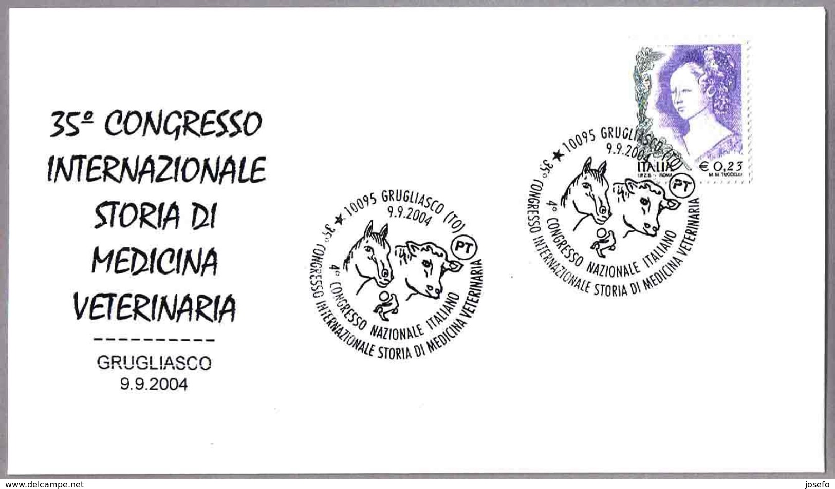 35 Congreso Int. HISTORIA DE LA MEDICINA VETERINARIA - History Of Veterinary Medicine. Grugliasco, Torino, 2004 - Otros & Sin Clasificación