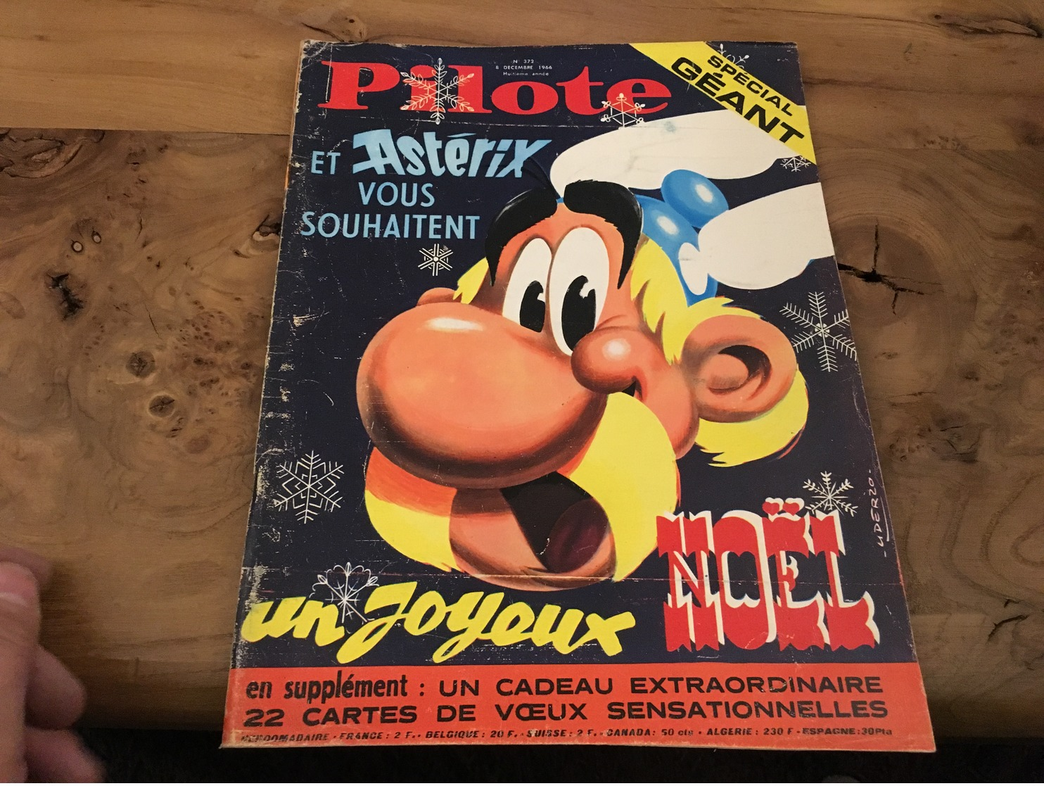 170/ PILOTE LEJOURNAL D ASTERIX ET OBELIX N° 372 1966 BD REPORTAGE CINEMA ECT AVEC SUPPLEMENT COMPLET - Pilote