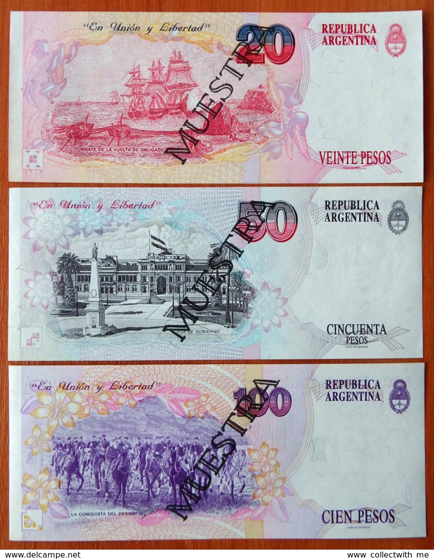 Argentina 1992 Specimen Complete set with same numbers - 2471 Rare!!