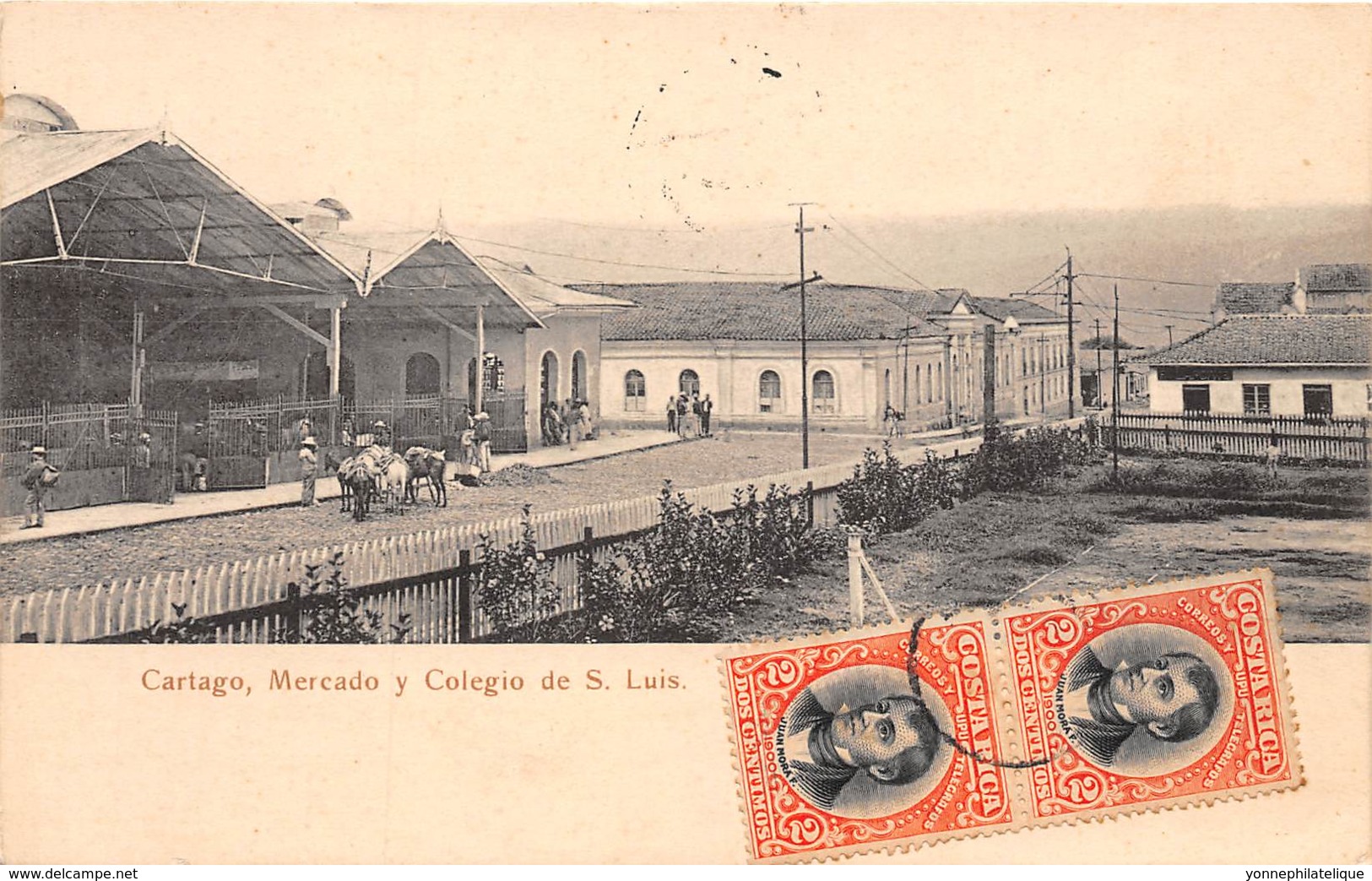 Costa Rica / 16 - Cartago - Mercado Y Colegio De S. Luis - Costa Rica