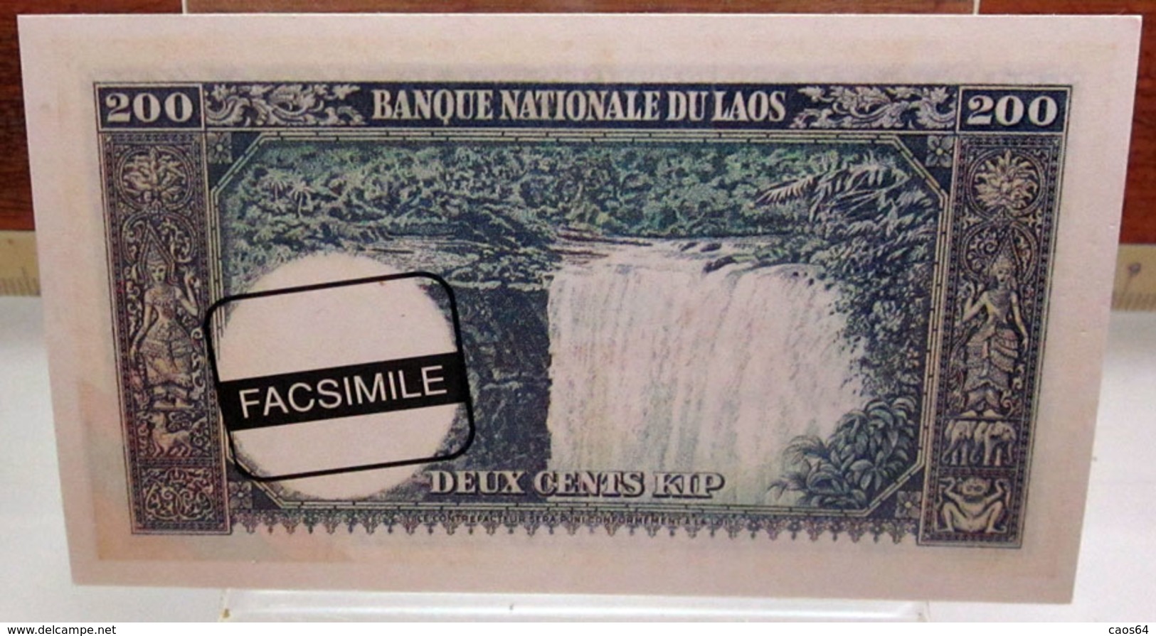 MINI BANCONOTA FAC-SIMILE DEUX CENTS KIP LAOS - Specimen