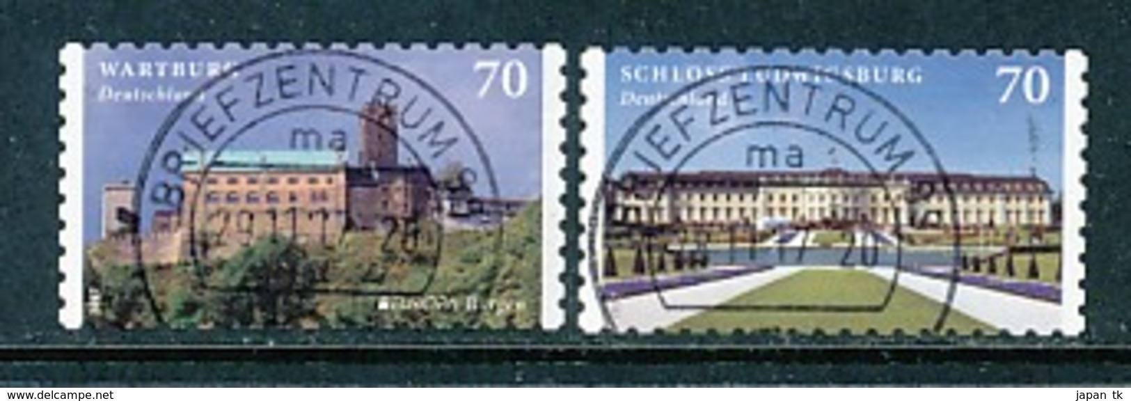 GERMANY Mi. Nr. 3311-3312 Burgen Und Schlösser - Used - Usati