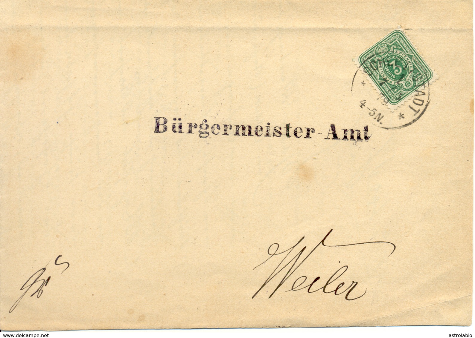 Schlettstadt Lettre De 1879 - Lettres & Documents