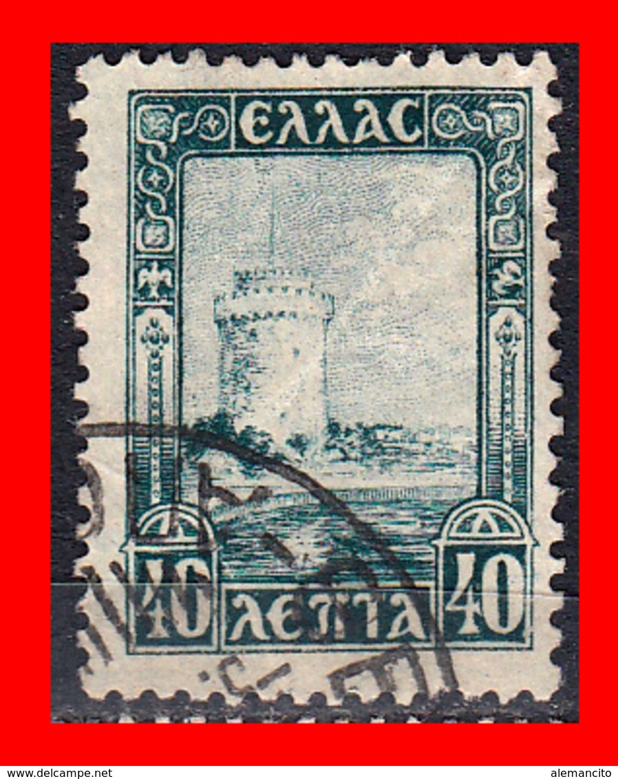 GRECIA – GREECE  1 SELLO 1927 – WHITE TOWER OF SALONIKA - Used Stamps