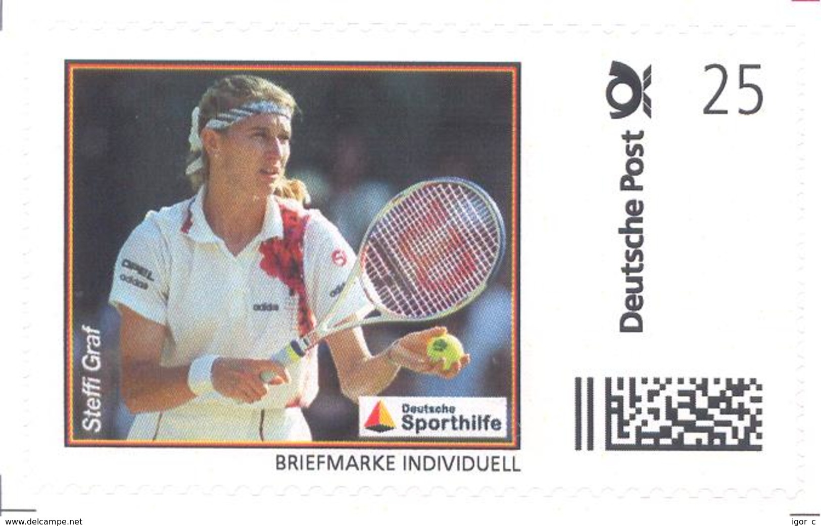 Germany Deutschland MINT MNH ** Personalized: Tennis; Steffi Graff Olympic Games 1988 Seoul; WTA; Wilson Recket - Tennis