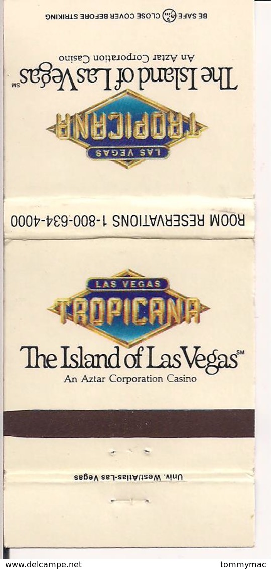 Matchbook Cover ! Tropicana Hotel & Casino, Las Vegas, Nevada , U.S.A. ! - Zündholzschachteln