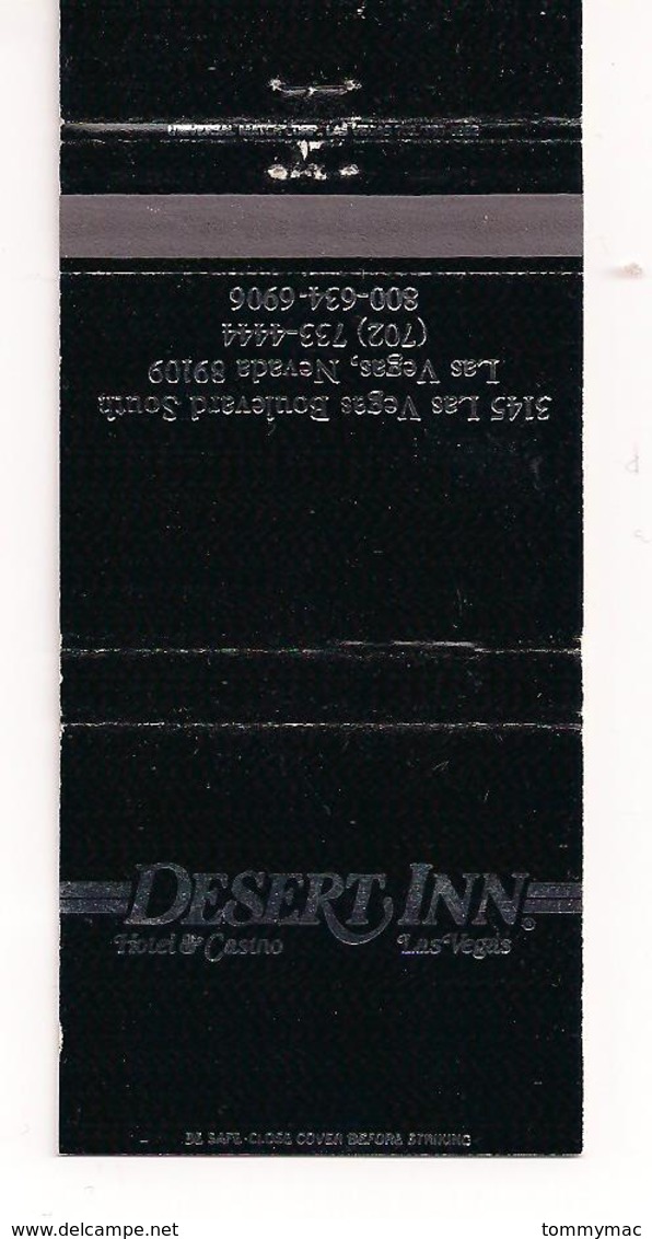 Matchbook Cover ! Desert Inn Hotel & Casino, Las Vegas, Nevada , U.S.A. ! - Matchboxes