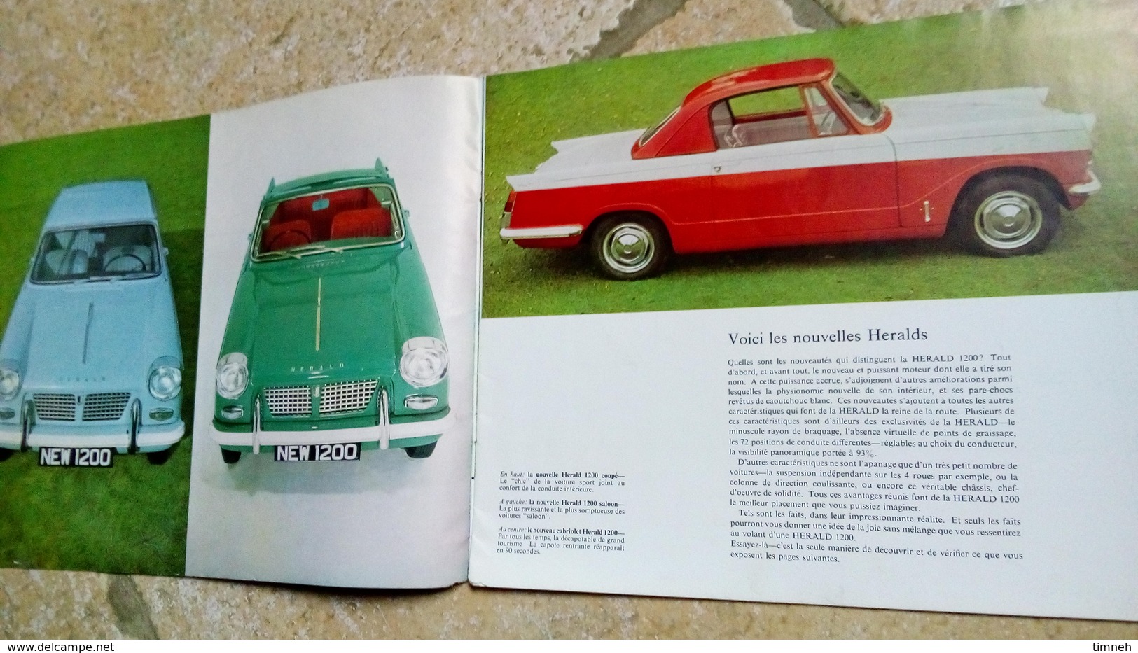 TRIUMPH HERALD 1200 - Brochure 10 Pages - Cars