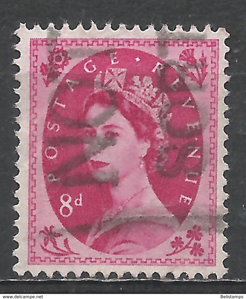 Great Britain 1956. Scott #327 (U) Queen Elizabeth II - Oblitérés