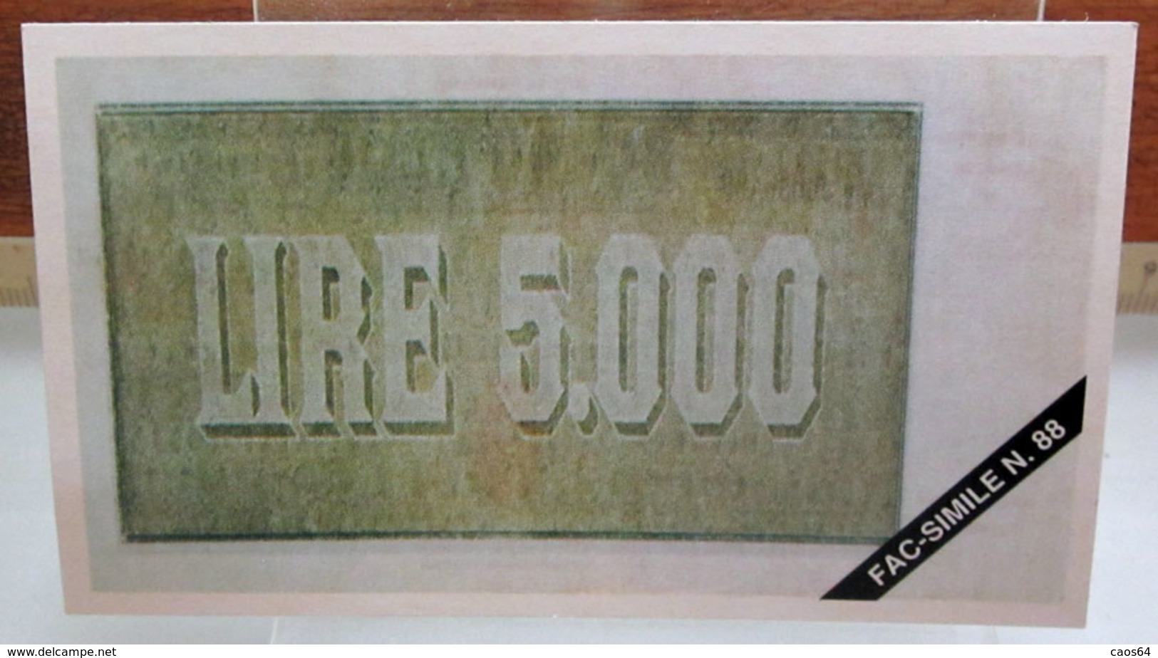 MINI BANCONOTA FAC-SIMILE LIRE 5.000 1945 - Specimen