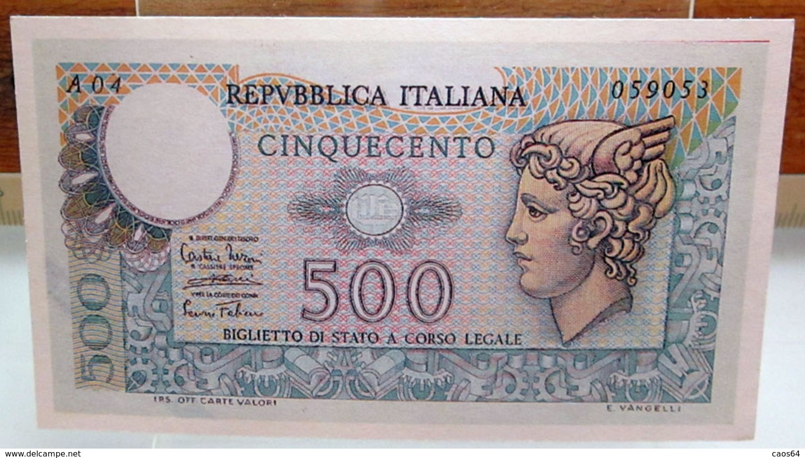 MINI BANCONOTA FAC-SIMILE CINQUECENTO LIRE - Specimen