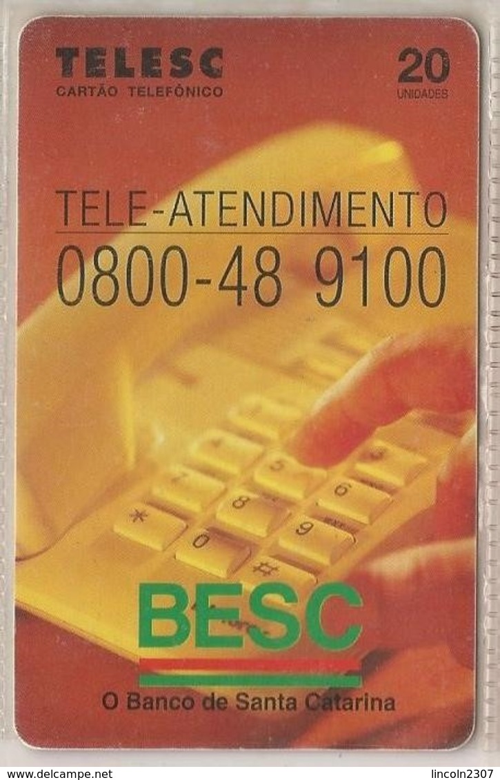 LSJP BRAZIL PHONECARD BESC BANK OF SANTA CATARINA - TELESC - Brésil