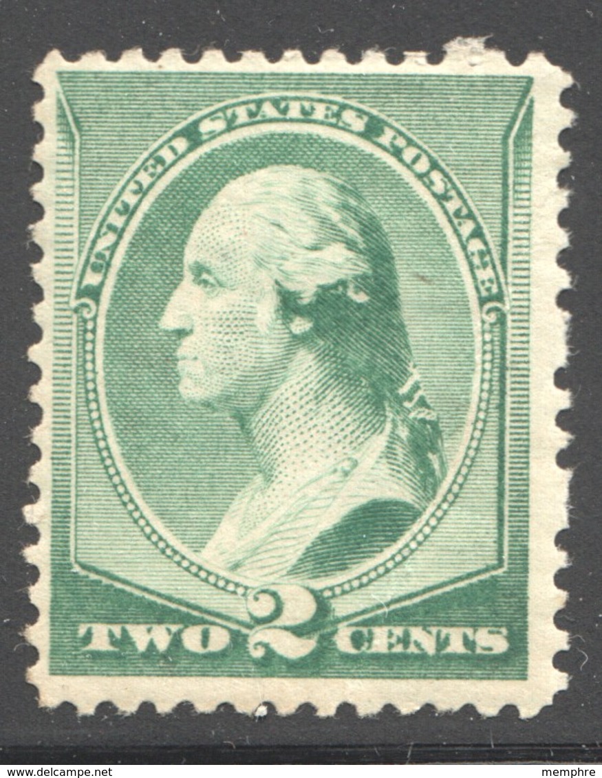 1893  Washington 2¢ Green  Sc 213 MH - Nuovi