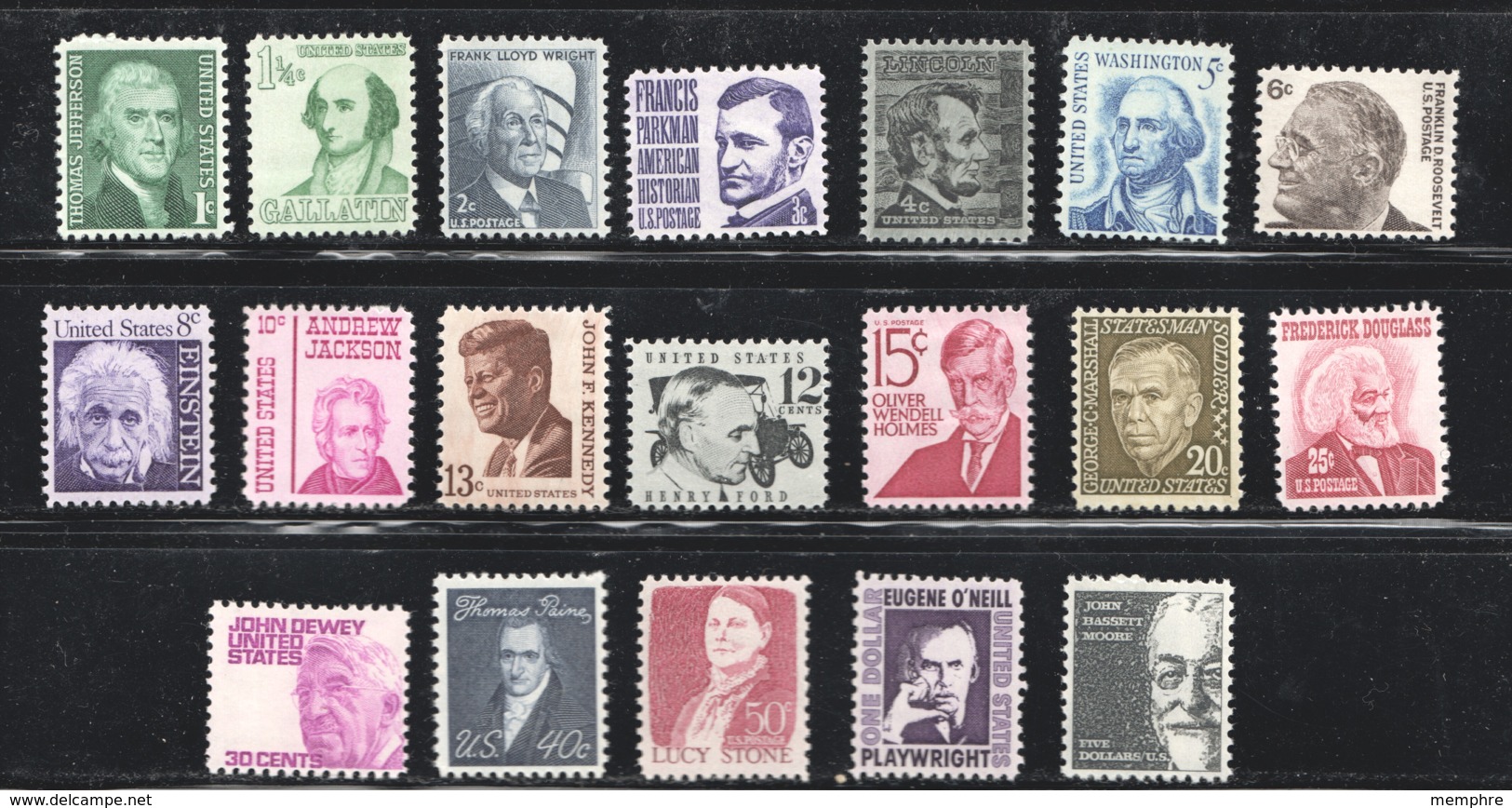 1965-78 Prominent Americans Sc 1278-1295  MNH - Unused Stamps