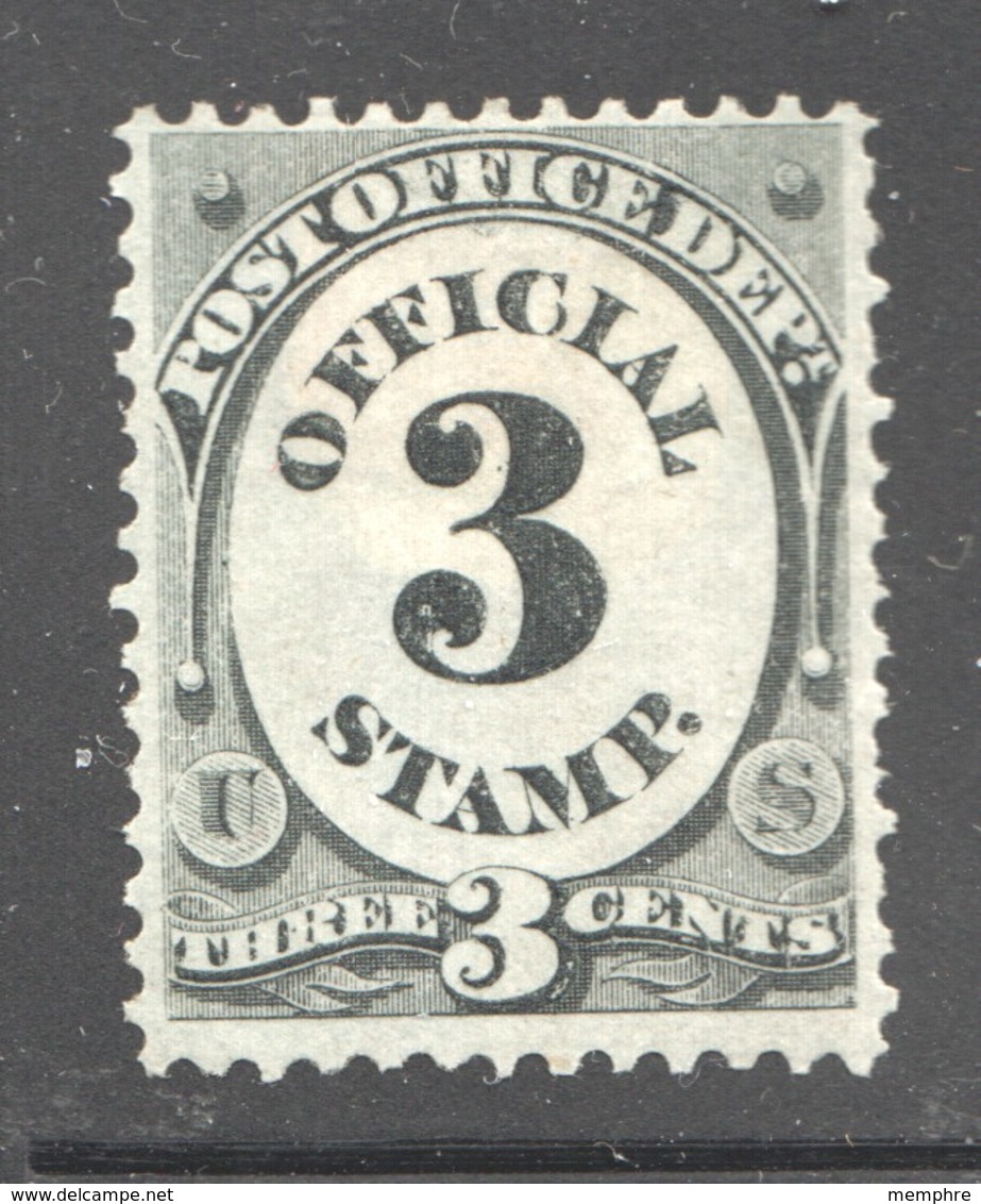 OFFICIAL 1873 Post Office Dept. 3¢  Sc O49 MH - Officials