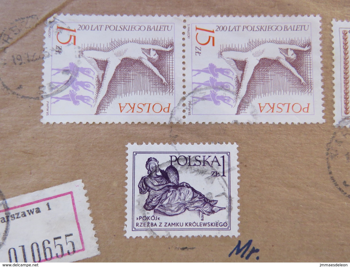 Poland 1989 Registered Cover To Switzerland - Archaeology Woman Head - Dance Ballet - Peace Statue - Covers & Documents