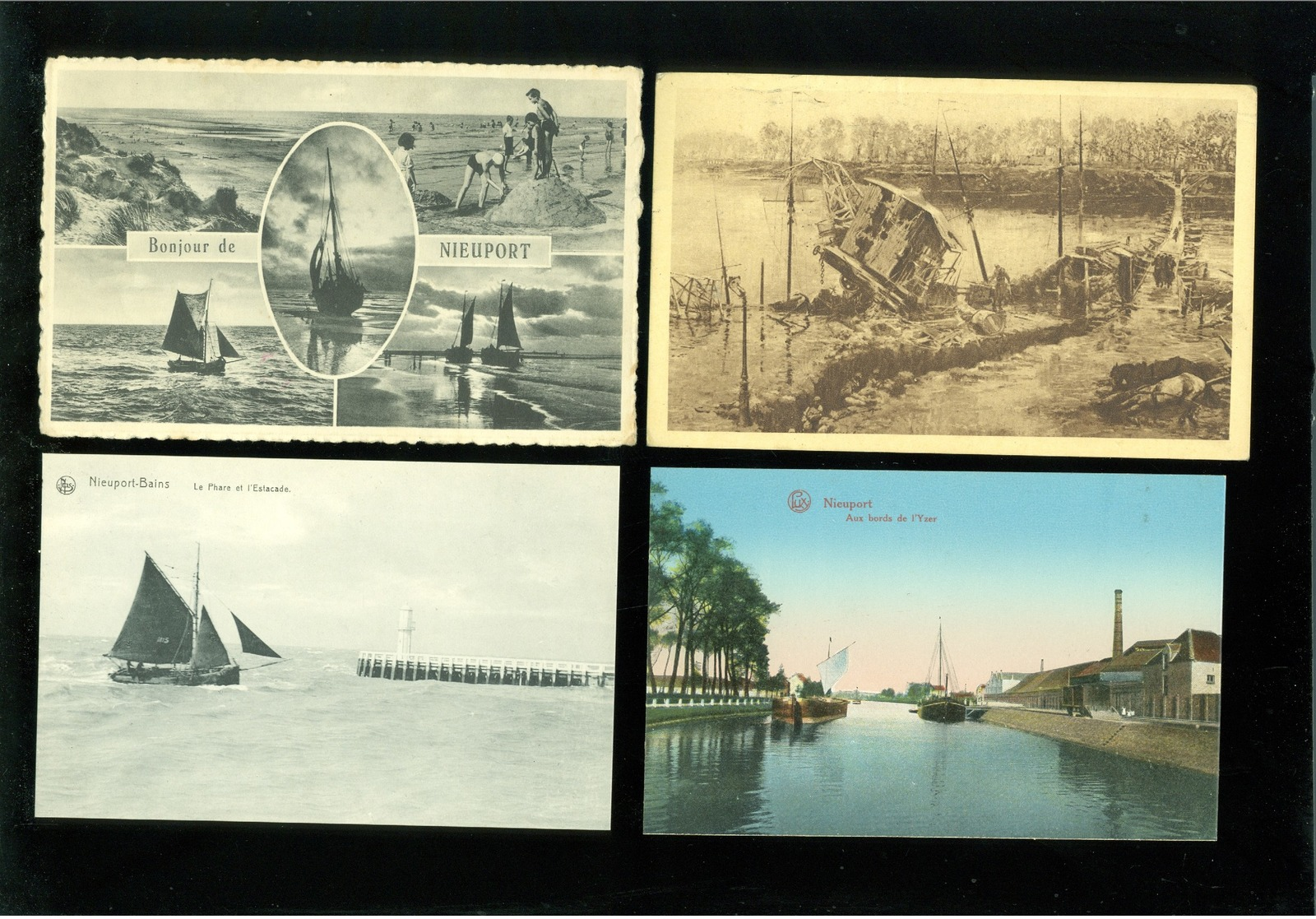 Beau lot de 50 cartes postales de Belgique  la côte Nieuport     Mooi lot van 50 postkaarten van België kust  Nieuwpoort