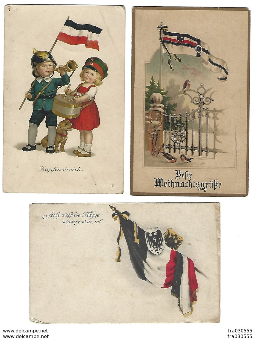 Lot De 3 CPA - Illustrateurs Allemands - Guerre 1914-1918 - Guerre 1914-18