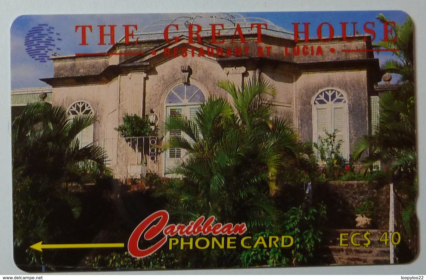 SAINT LUCIA - GPT - 17CSLB - $40 - STL-17B - The Great House - VF Used - Santa Lucía