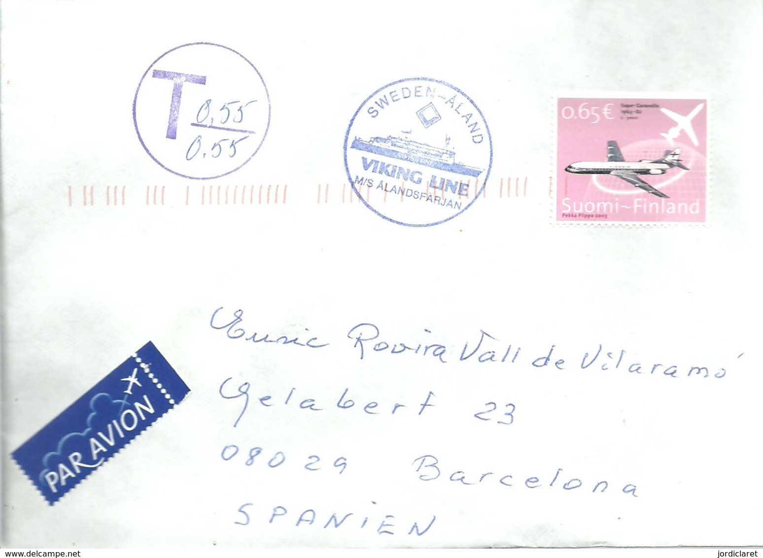 LETTER 2004 PAQUEBOT  TAXE - Covers & Documents