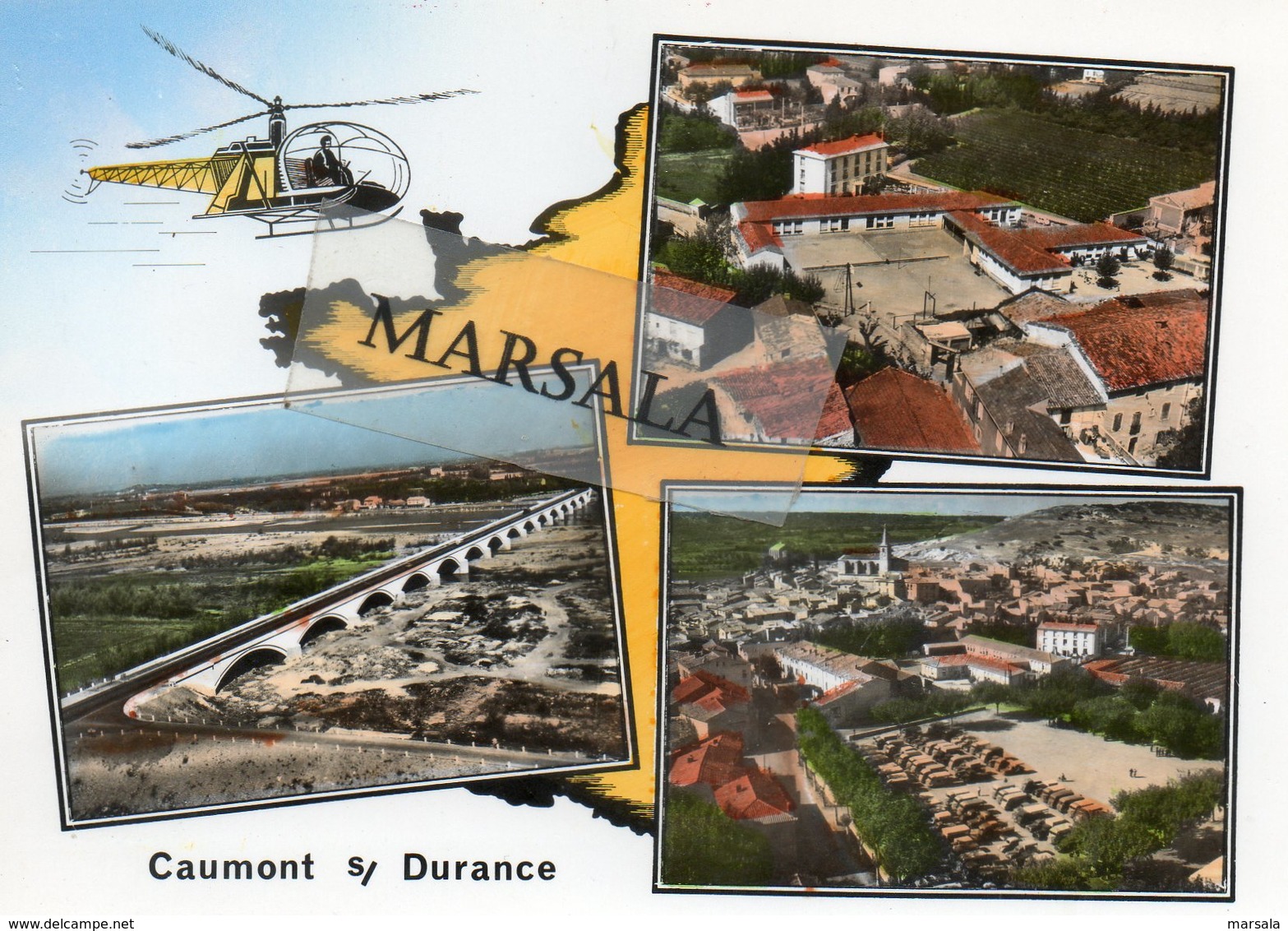 CPSM  Caumont Sur Durance  Multivues - Caumont Sur Durance