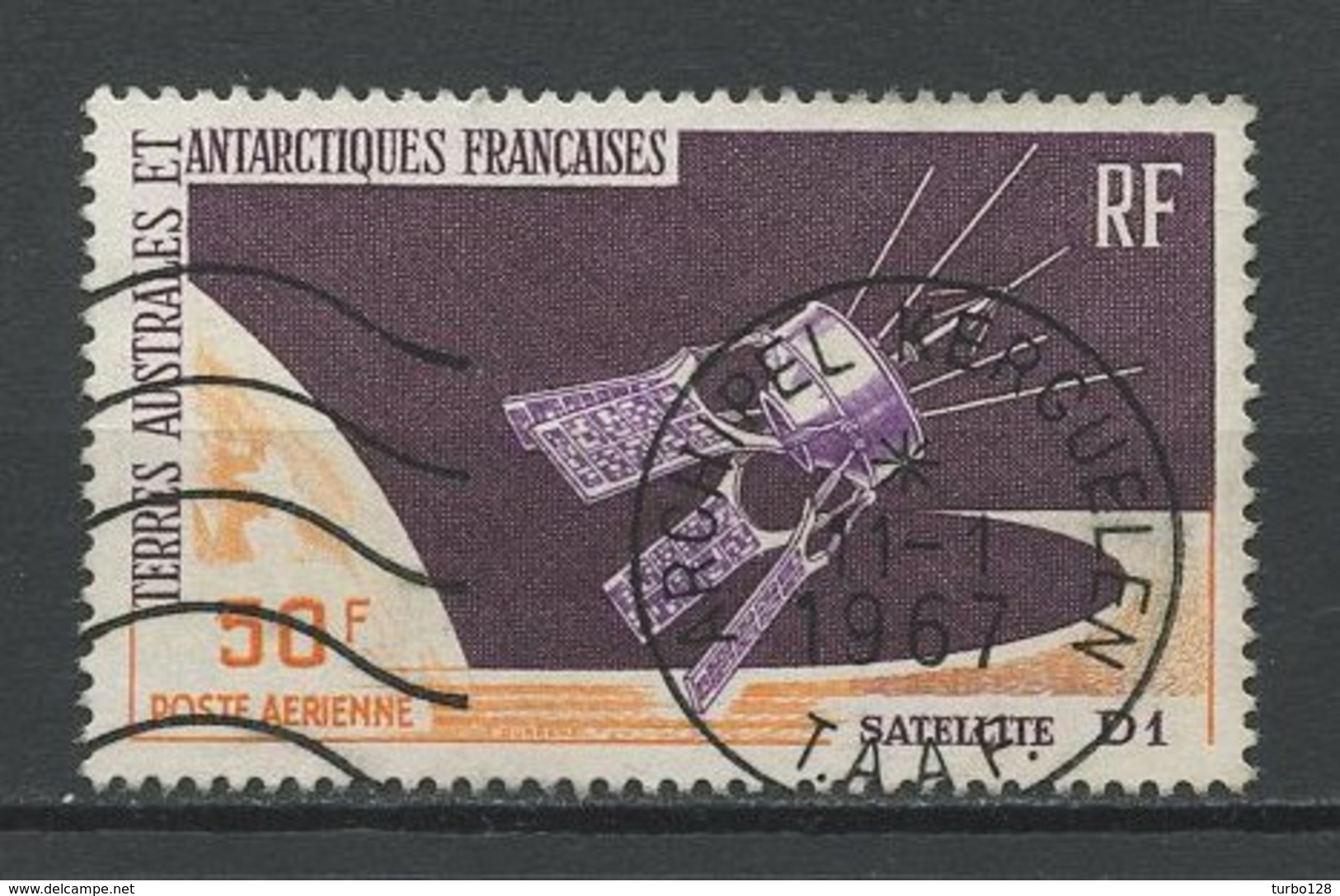 TAAF 1966 PA N° 12 Oblitéré Used Superbe C 56 &euro; Espace Space Satellite D1 - Gebraucht