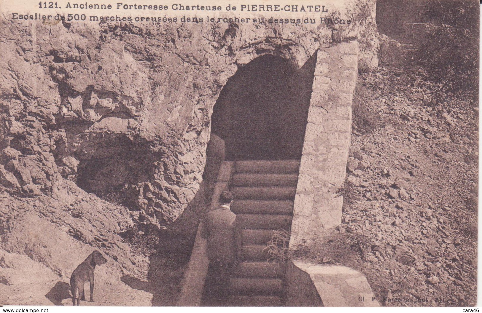 CPA - 1121. Ancienne Forteresse CHARTREUSE DE PIERRE CHATEL - Escalier De 500 Marches Dans Le Rocher............ - Autres & Non Classés