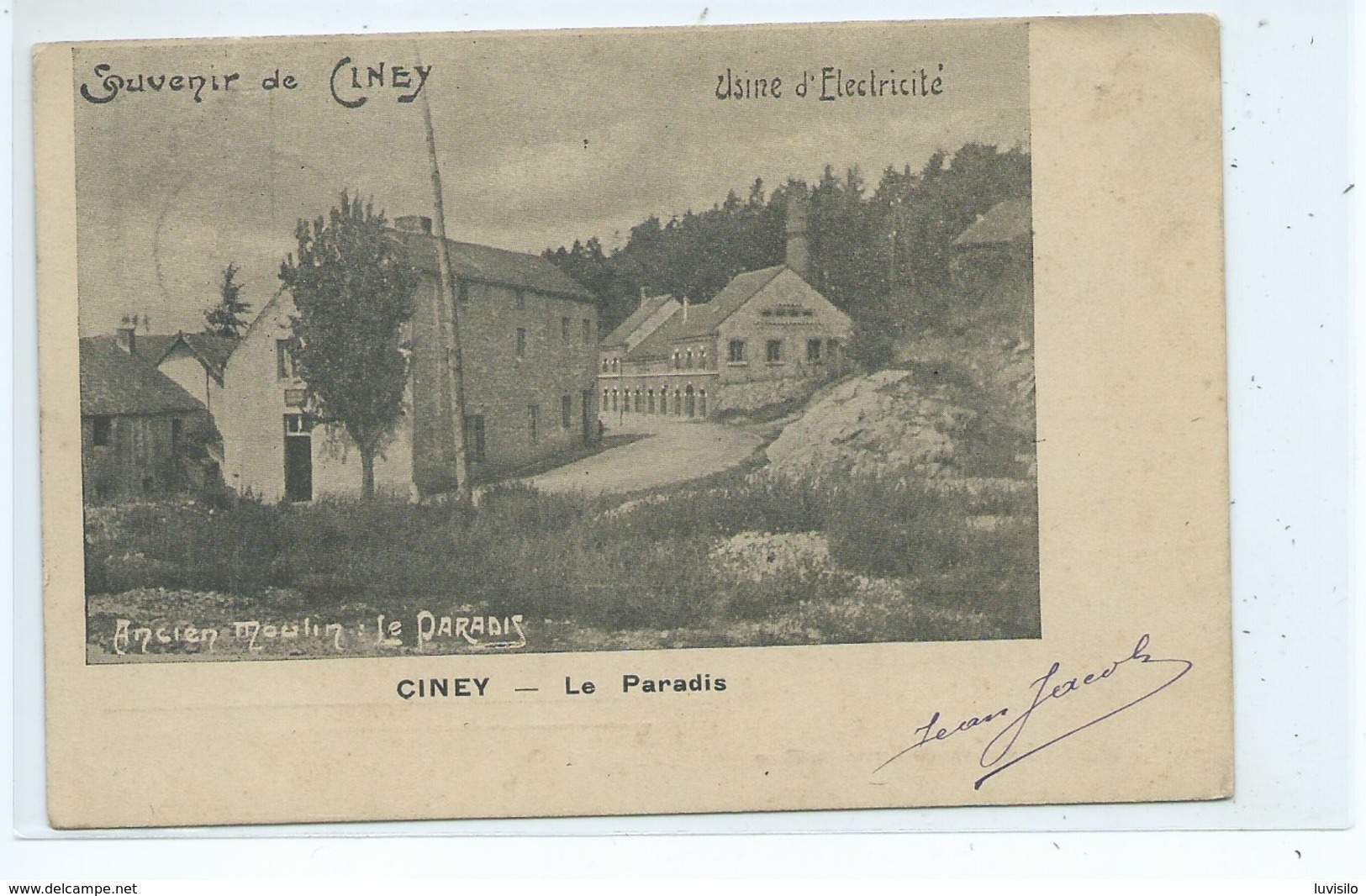 Souvenir De Ciney - L'Usine D'Electricité Et L'Ancien Moulin Le Paradis - Ciney