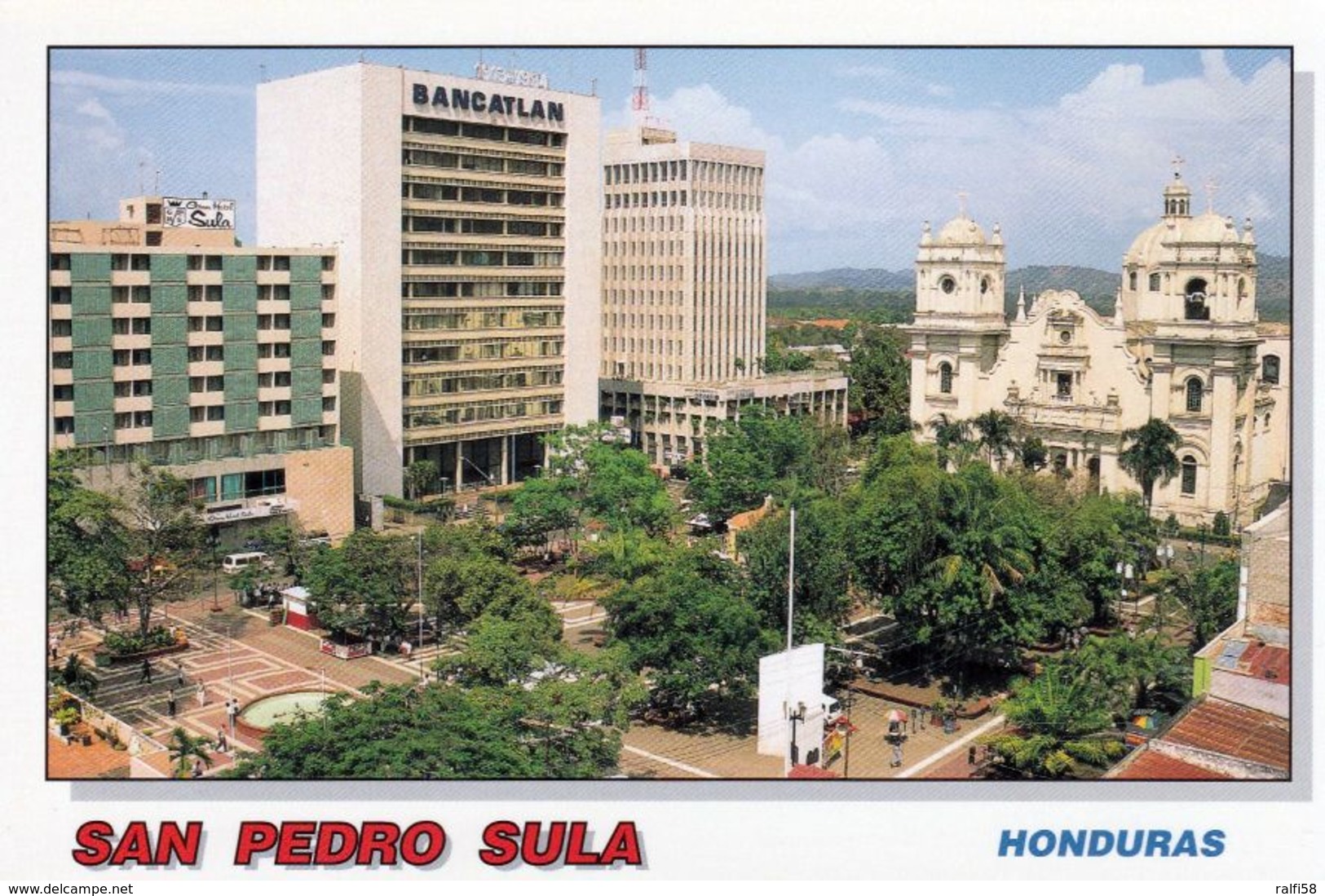 1 AK Honduras * Ansicht Der Stadt San Pedro Sula - Rechts Auf Der Karte Die Kathedrale * - Honduras