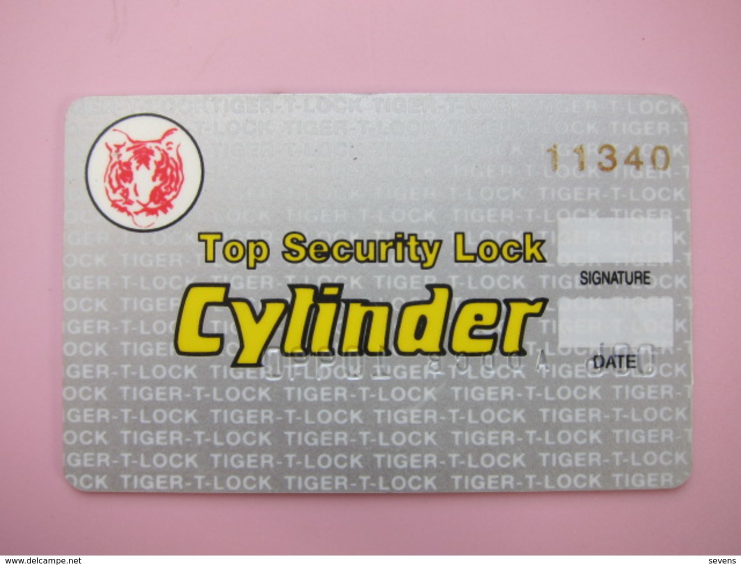 Cylinder Security Lock  Card(Tiger T Lock) - Non Classés