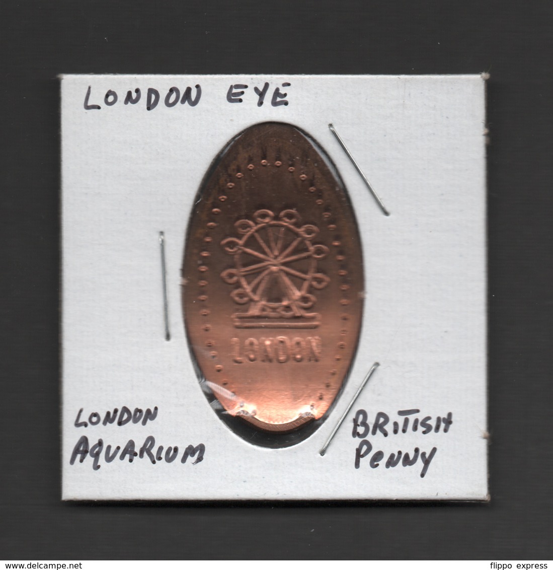 Pressed Penny, Elongated Coin, London Eye, England - Monete Allungate (penny Souvenirs)