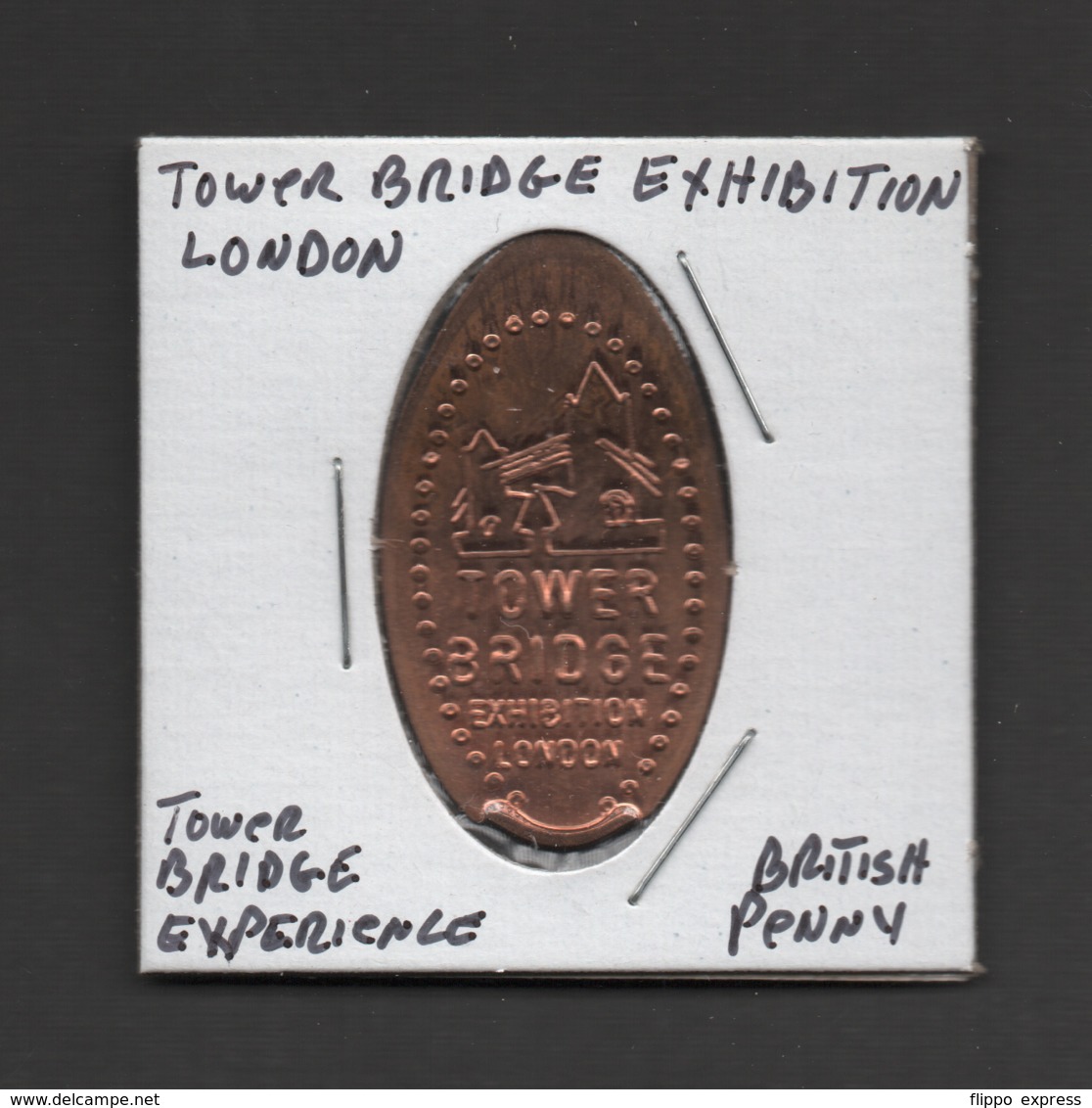 Pressed Penny, Elongated Coin, Tower Bridge Exhibition, England - Souvenir-Medaille (elongated Coins)