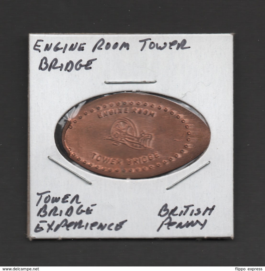 Pressed Penny, Elongated Coin, Engine Room Tower Bridge, England - Monete Allungate (penny Souvenirs)