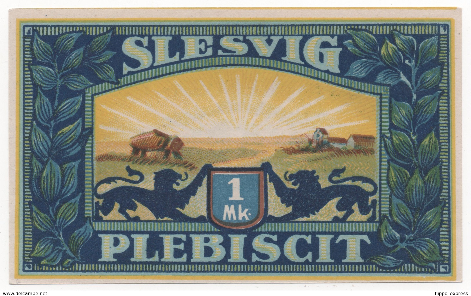 Germany, 1 Mark, Vojens, Slesvig, Notgeld, UNC - [11] Lokale Uitgaven