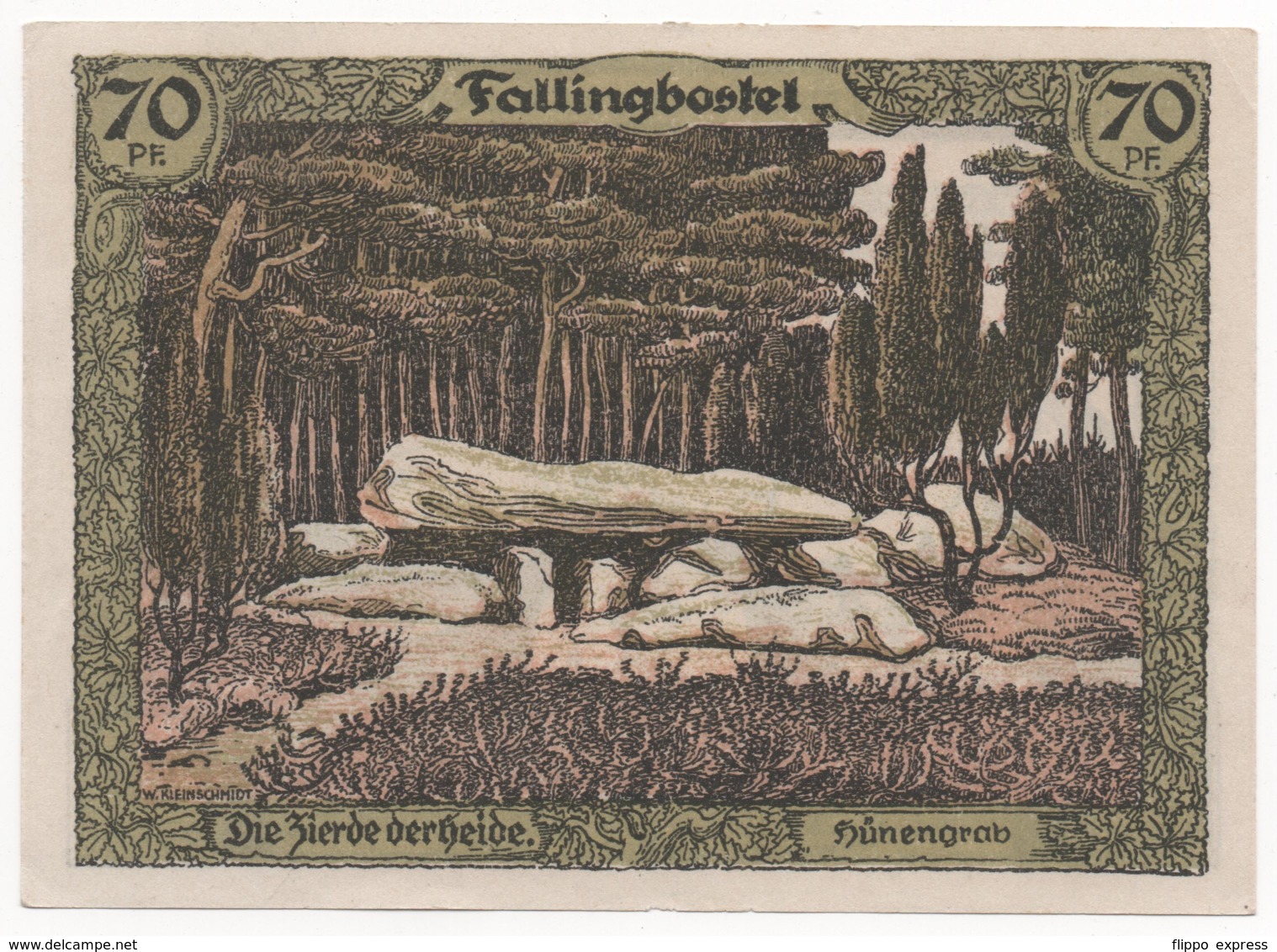 Germany 1921, 70 Pfennig, Fallinbostel, Notgeld, UNC - [11] Lokale Uitgaven