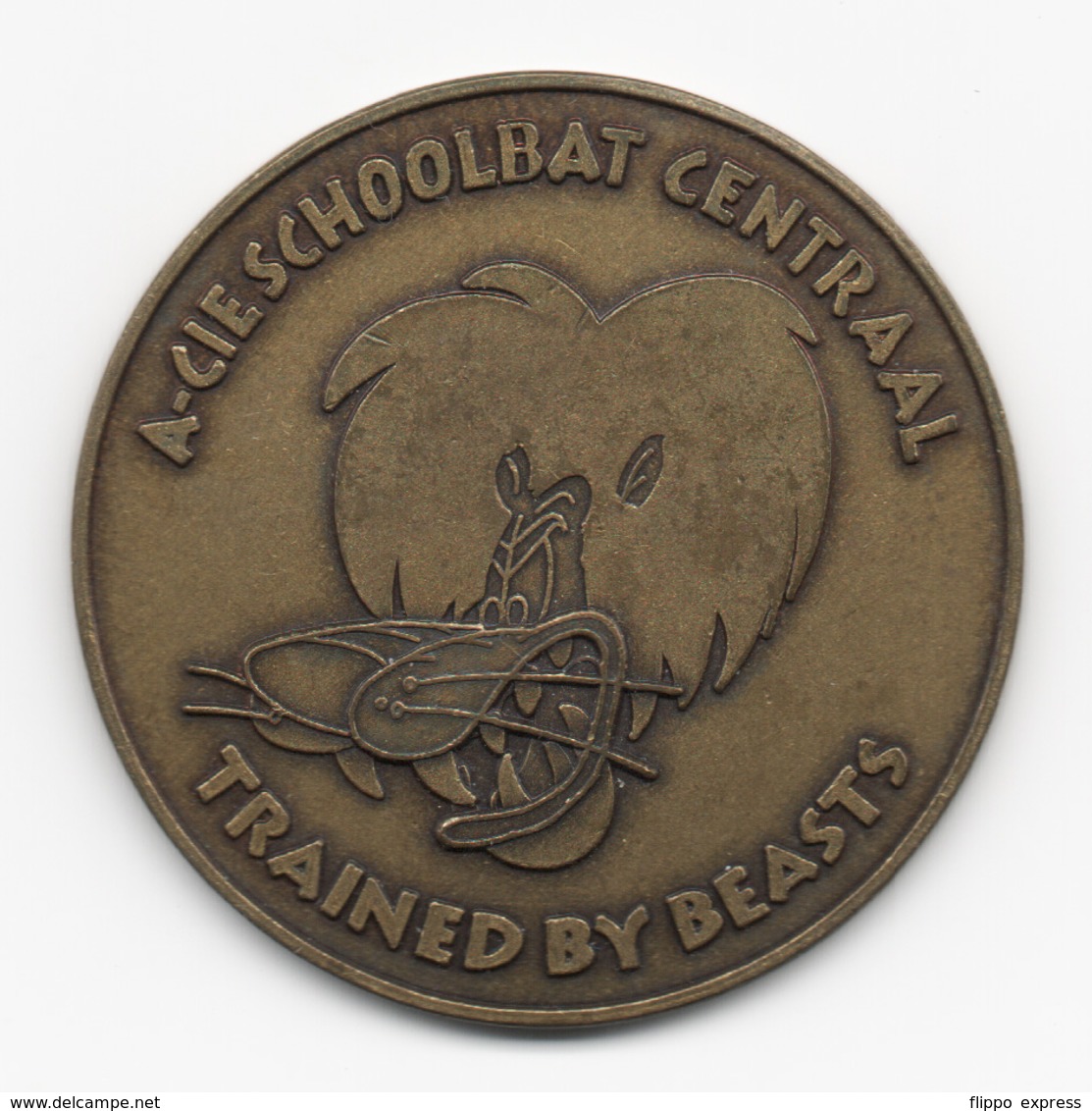 Netherlands: A-Cie Schoolbat Centraal. Military Coin, Medal - Andere & Zonder Classificatie